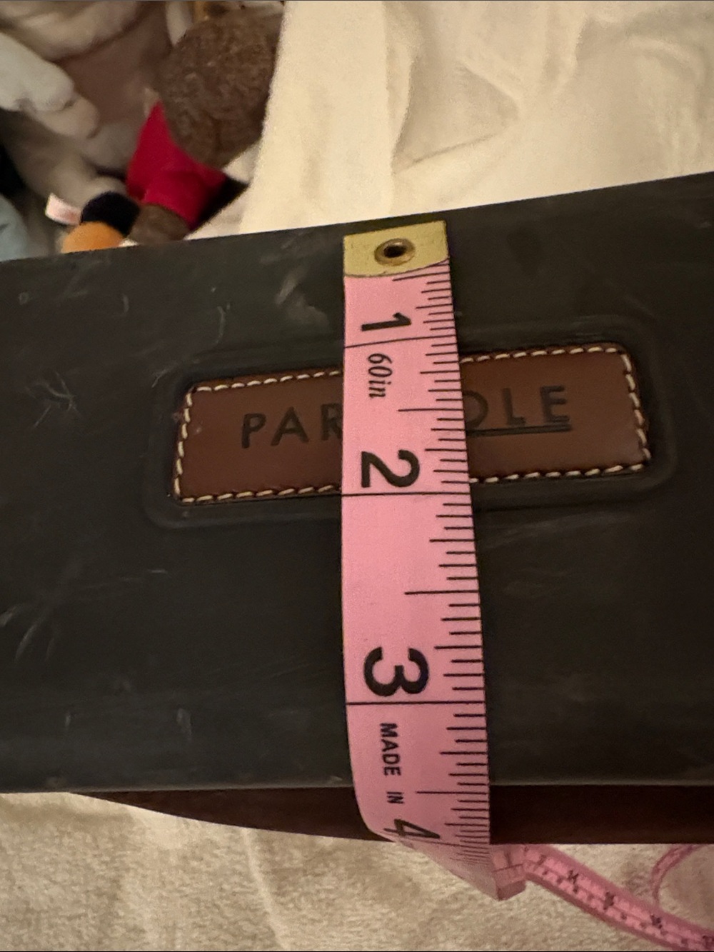 Dooney & Bourke Dark Brown Suede Shoulder Tote - Picture 7 of 7